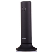 飞利浦(PHILIPS) DCTG3301 中文数字无绳电话机单机家用办公小座机客服会议无线子母固话 (黑色)