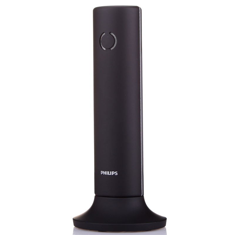 飞利浦(PHILIPS) DCTG3301 中文数字无绳电话机单机家用办公小座机客服会议无线子母固话 (黑色)