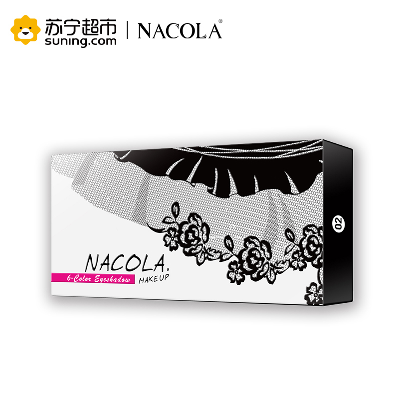 NACOLA 魅彩6色眼影盘(02桃粉色)1.3g*6高清大图