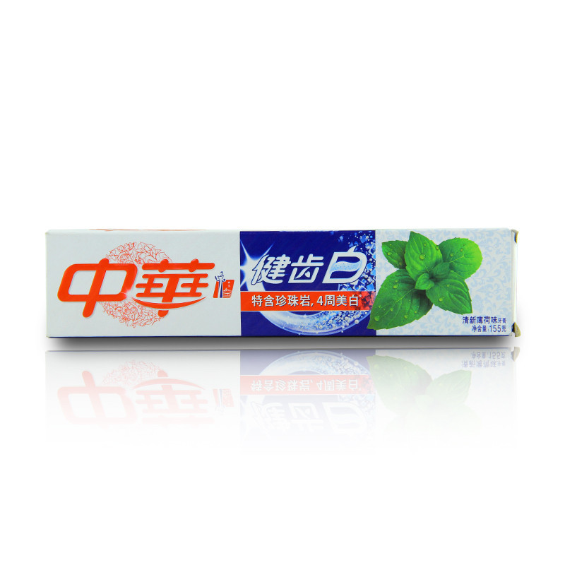 中华 健齿白清新薄荷味 牙膏 155g(支)