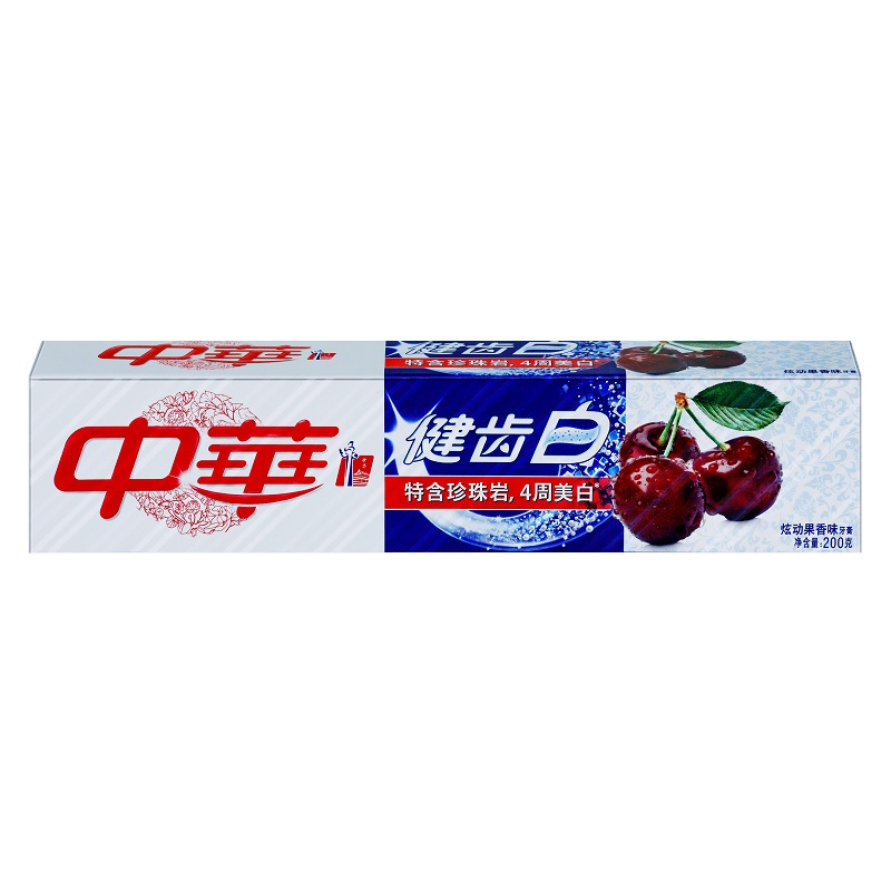 中华 健齿白炫动果香味 牙膏 200g （支）