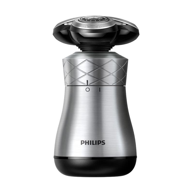 飞利浦(Philips)电动剃须刀充电式男士刮胡刀三刀头全身水洗 无线充电优雅款 低电量显示 S8870/62 银色图片