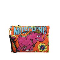 MOSCHINO 抽象动漫印花女士手拿包 B840382041064F