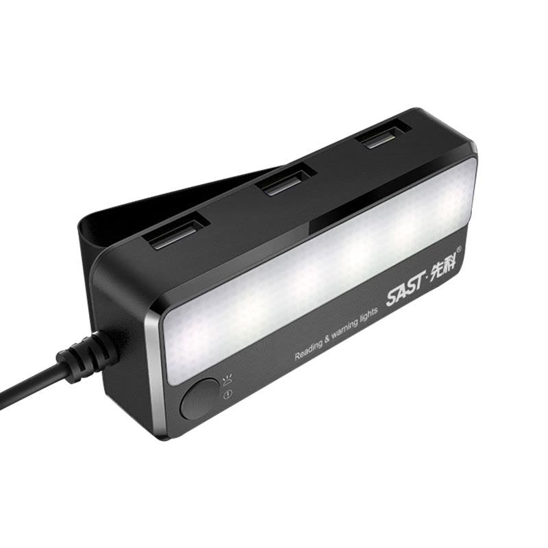 先科多功能车载USB分线器车载充电器 一拖三USB AY-M82 黑色图片