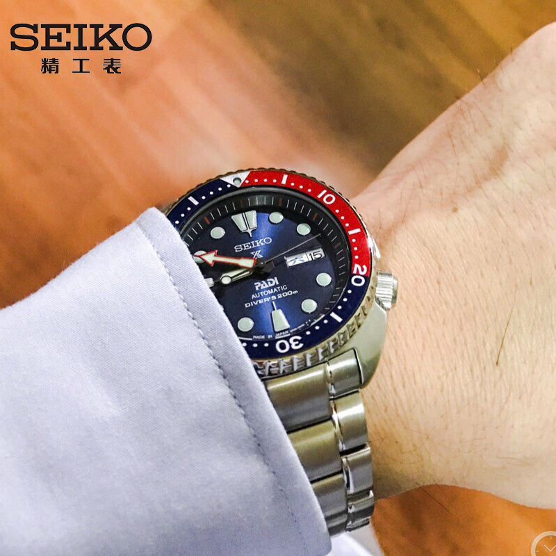 SEIKO精工Prospex系列PADI合作款水鬼手表男士潜水机械表SRPA21J1