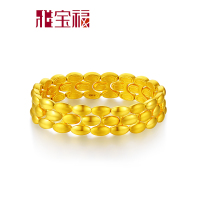 雅宝福 黄金手链 999硬金手链 幸福集合女士手链 情人节礼物