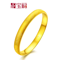 雅宝福 黄金手镯 999硬金手镯 比翼双飞女士手镯 情人节礼物