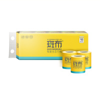 斑布 （BAbo）本色竹浆卷纸125g*10卷 三层 有芯卷纸婴儿适用竹纤维不漂白无荧光剂箱装正品包邮