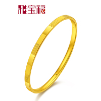雅宝福 黄金手镯 999硬金手镯 型格女士手镯 情人节礼物