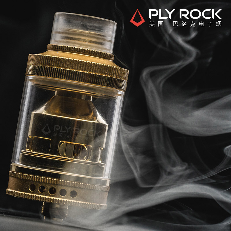美国巴洛克PLY ROCK wake系列60w RBA雾化器 金色
