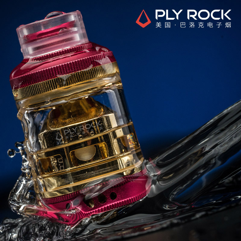 美国巴洛克PLY ROCK wake系列60w RBA雾化器 金色
