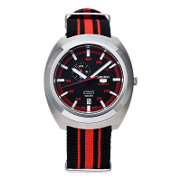 SEIKO精工手表5号系列尼龙带运动休闲自动机械防水 男表SSA287J1