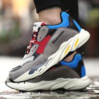 奇安达男士跑步鞋拼色时尚韩版百搭休闲运动鞋 2056