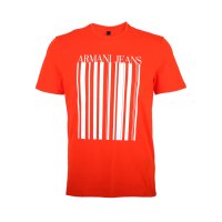 Armani Jeans 圆领条码印花短袖男士T恤 3Y6T186J00Z1664