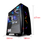 极途(GImit)i5 7400/GTX1050Ti/120GB 23.6英寸显示器游戏电脑主机 DIY组装机 游戏电脑