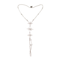 apm MONACO 星星装饰纯银手背链 AB3257OXSILVERF