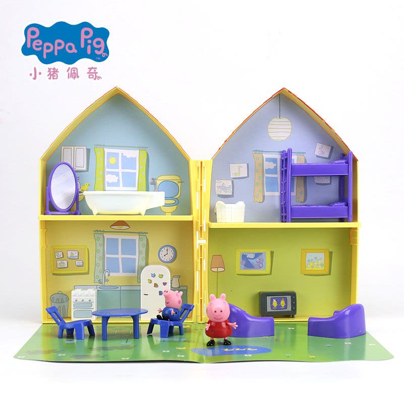 小猪佩奇(Peppa Pig) 小猪佩奇玩具 儿童过家家玩具 礼物套装小猪乔治卡通模型 小猪佩奇之家06711图片