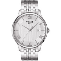 天梭(TISSOT)俊雅系列时尚钢带石英男士手表T063.610.11.038.00
