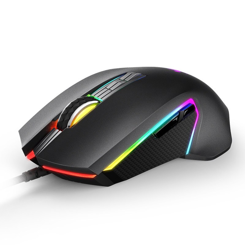 雷柏V20PRO（Rapoo）电竞游戏绝地求生辅助吃鸡发光幻彩RGB可编程有线鼠标