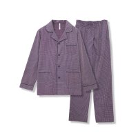 红豆居家服男士纯棉睡衣长袖春夏薄款宽松红豆休闲全棉家居服套装男
