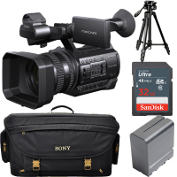 索尼(SONY) HXR-NX100(32G SD卡+包+电池+三脚架)手持式高清数码摄像机 约1420万像素3.5英寸