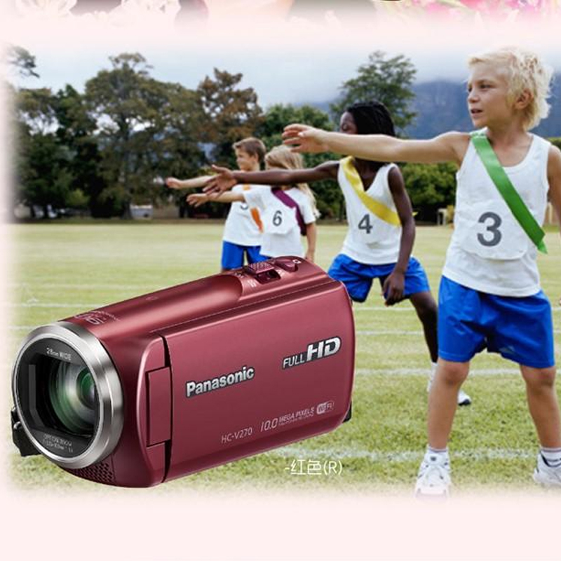 松下数码摄像机(Panasonic) Lumix HC-V270 高清数码摄像机 红色高清大图