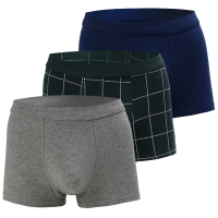 红豆居家男士内裤红豆 居家（红豆杉）抑菌裆棉质面料中腰性感U凸大码男生平角裤