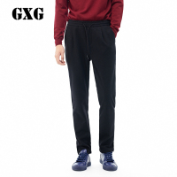 GXG休闲裤男装冬季男士修身时尚流行黑底蓝条长裤男#64102380
