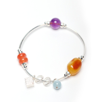 凝萃 925银水晶多宝手镯 时尚手链 女款 手圈