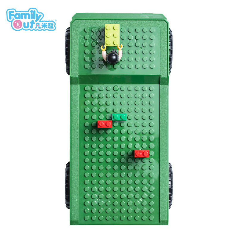 凡米粒Familyout大脚怪文具收纳车(军车)FP-102