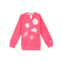 Adidas/阿迪达斯 女童装 圆领舒适休闲服运动长袖卫衣套头衫|BQ7638