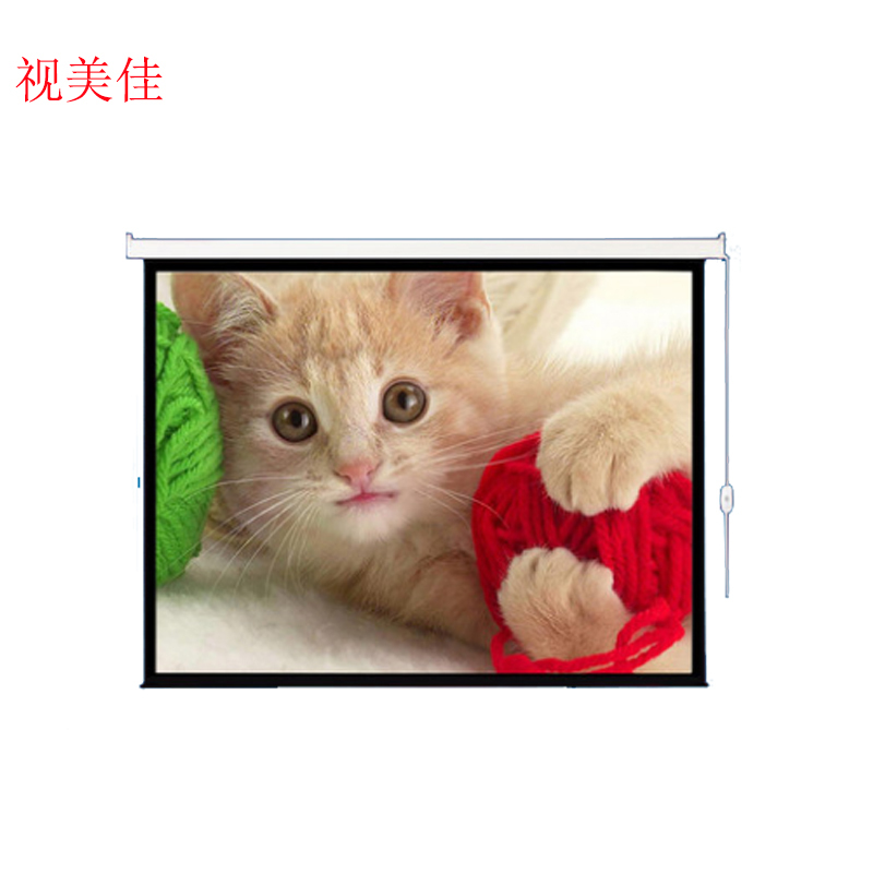 视美佳投影幕布120寸4:3电动遥控