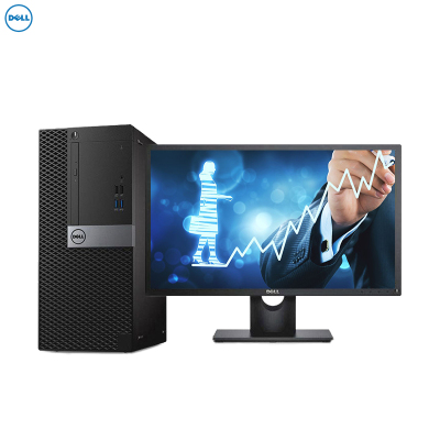 戴尔(DELL)商用OP 7040MT台式电脑 21.5英寸屏(i7-6700 8G 1T+256G固 4G独显 刻录)