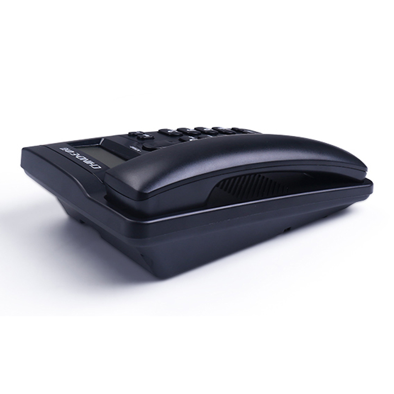 中诺(CHINO-E)W588有绳座式固定电话机家用办公座机免电池有线来电显示坐机 黑色