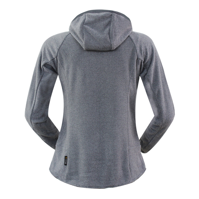 JackWolfskin/狼爪女款抓绒衣修身连帽保暖薄外套1704201