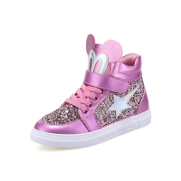 牧童童鞋春新款女童运动鞋儿童运动板鞋耐磨鞋底卡通女童鞋