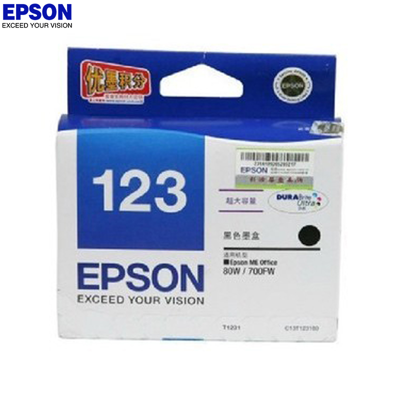 爱普生(EPSON)SW T1231 黑色墨盒 适用Me Office 80W 、700FW