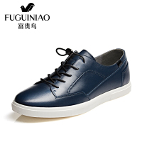 富贵鸟（FUGUINIAO）新潮头层牛皮富贵鸟男鞋日常生活鞋个性休闲鞋单鞋男_1