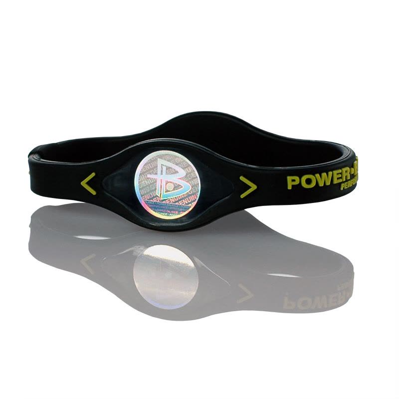 POWER BALANCE 霸能 能量平衡手环 运动手环 黑色黄字核心款M码190图片