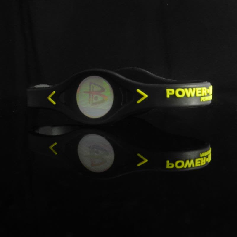 POWER BALANCE 霸能 能量平衡手环 运动手环 黑色黄字核心款M码190图片