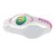 POWER BALANCE 霸能 能量平衡手环 运动手环 透明色粉字核心款XS码160