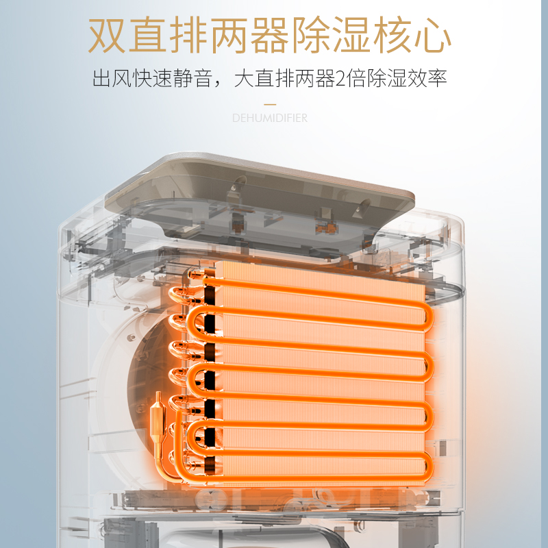 志高(CHIGO)除湿机ZG-D12A5 12L/天 智能触屏 定时 支持风速调节 直排两器 家用除湿干衣机白色高清大图