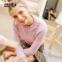 【折】天使之城新款花边领套头针织衫花边袖毛衣