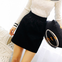 天使之城新款拉链装饰短裙子修身半身裙