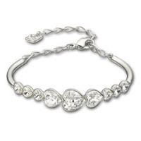 Swarovski施华洛世奇 新款永恒挚爱浪漫银色扭结爱心手镯女手链 5517944