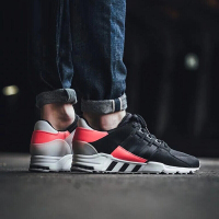 Adidas阿迪达斯三叶草EQTSUPPORTRF黑粉女子休闲运动跑鞋-BB1319