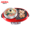 新加坡爱家乐(AKIRA) KL-C50/SG带一层蒸笼 电火锅 加厚304不锈钢家用烧烤炉 电热锅