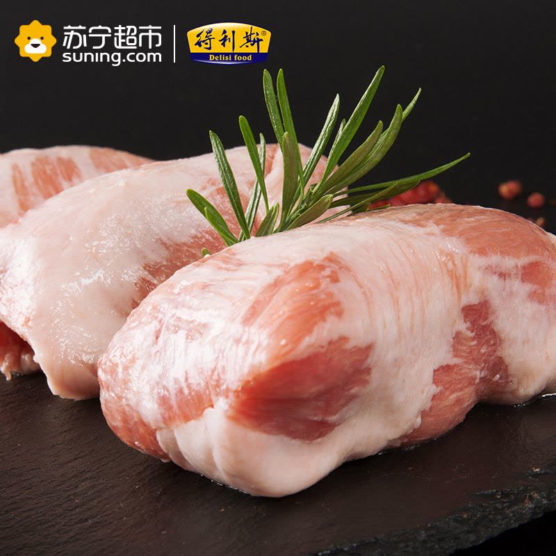 得利斯 欧得莱黑山猪三线肉500g 生肉新鲜整肉原切冰鲜土猪肉瘦肉图片