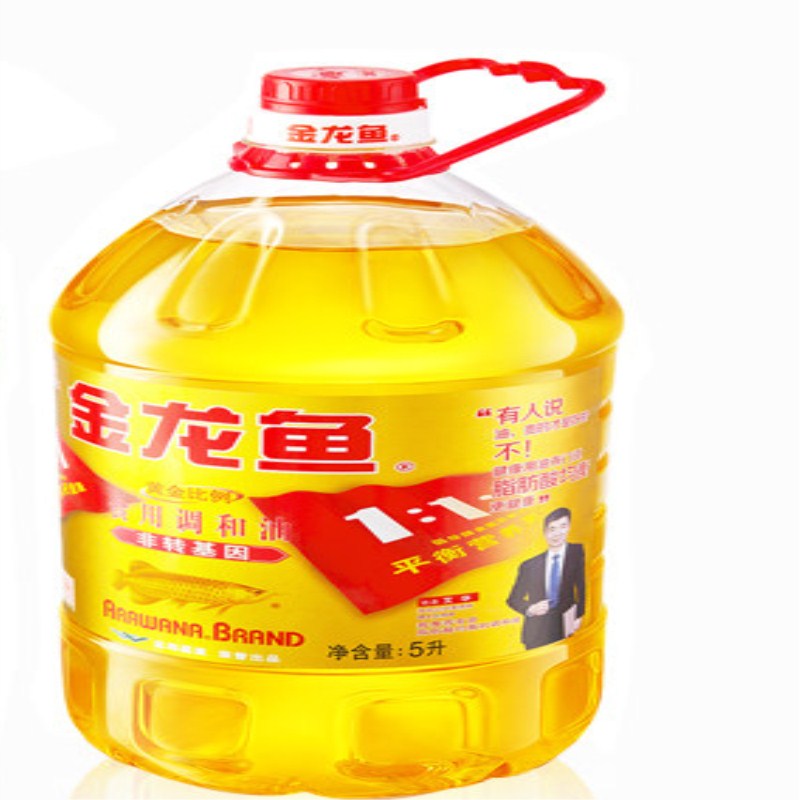 金龙鱼 黄金比例非转基因调和油 5L(40瓶起送)