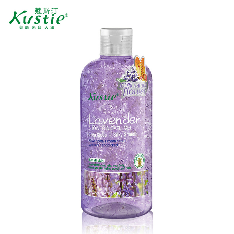 蔻斯汀(KUSTIE) 薰衣草花瓣 沐浴露 380ml(瓶)